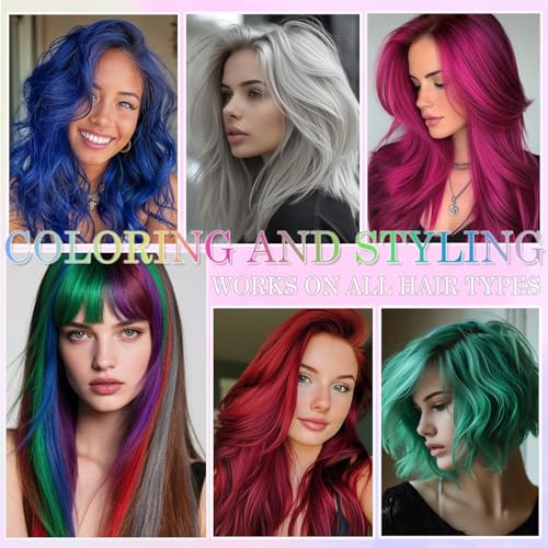Red Temporary Hair Color Spray for Kids and Adults - Washable Dye