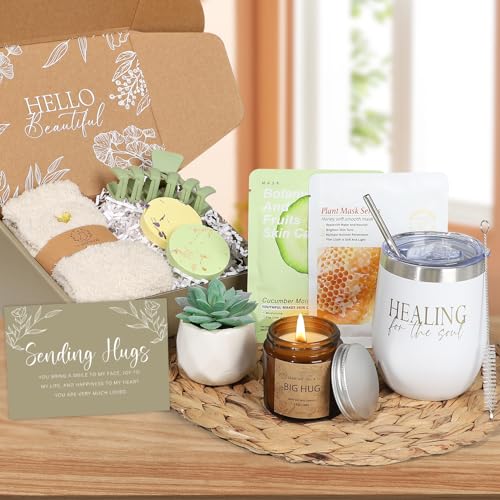 Thinking of You Care Package for Women - Get Well Soon Spa Gift Basket