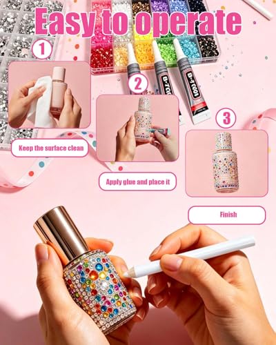 VIEKIER 440,000+ Rhinestones Bedazzling Kit with 48 Colors & Accessories