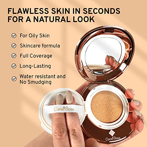Shell Makeup Kit for Teens - All-in-One CoralBeau Makeup Gift Set with BB Cream, Eyeshadow Palette, Lipsticks & Accessories