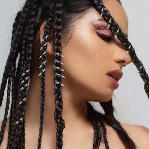 20 Pack Gothic Hair Clips with Spikes - Edgy Punk Accessories