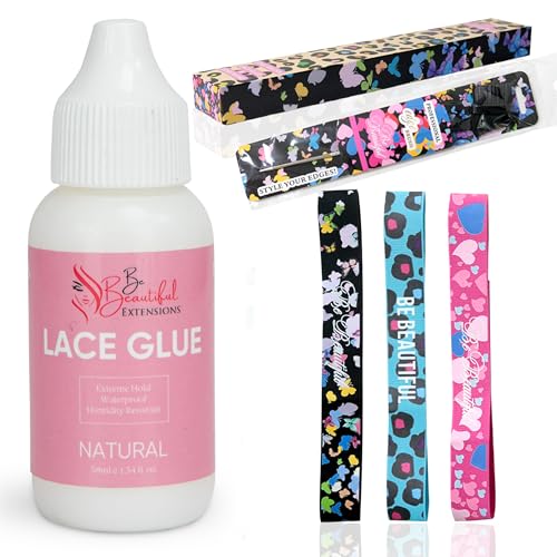 Flawless Lace Hair Accessories Set - 3 Edge Bands & Strong Glue (Variation 5)