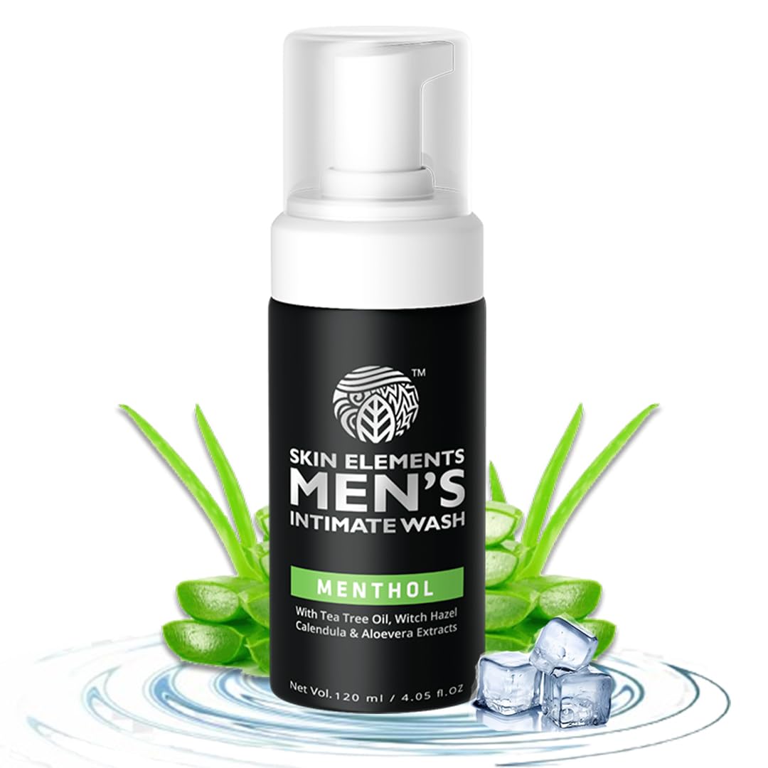 Intimate Wash for Men - pH Balanced Foaming Cleanser with Tea Tree Oil & Aloe Vera | Soothes & Refreshes | 4.05 fl. oz.