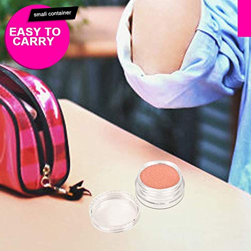 GBSTORE 3 Gram Clear Plastic Cosmetic Jars - 10 Pack