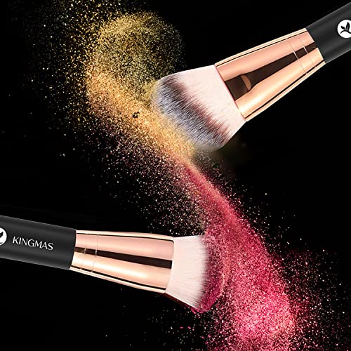 KINGMAS Dual-End Foundation and Concealer Makeup Brush