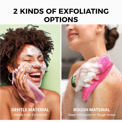 ZOMCHI Soap Saver Bags - 2 Pack Exfoliating Soap Pouches, Pink