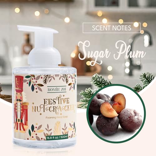 ROMIIE ZOI Festive Nutcracker Foaming Hand Soap - Sugar Plum Aroma - 500ml