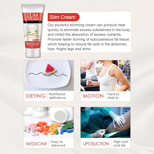 Slimming Hot Cream for Belly, Waist & Buttocks - Fat Burner