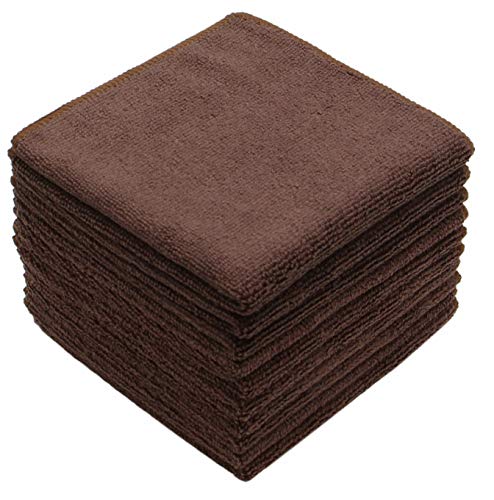 VeraSong Microfiber Cleaning Cloths, 12x12 Inch, 10 Pack - Ultra Absorbent & Lint-Free