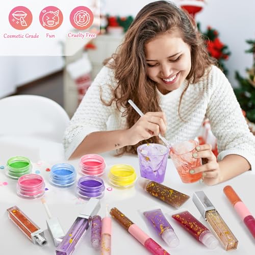 Jcoos DIY Lip Gloss Making Kit – All-in-One Craft Set for Beginners