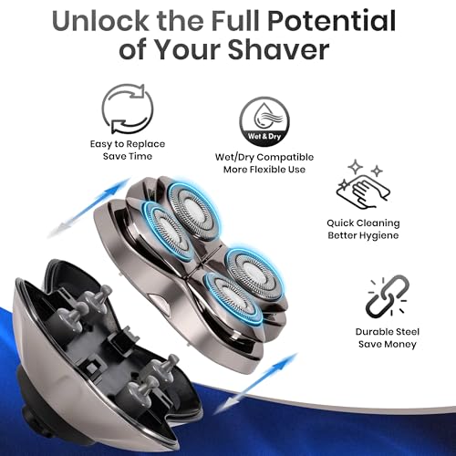 Pitbull Shaver Replacement Blade - 4 Head, 1 Pack by DREBIG