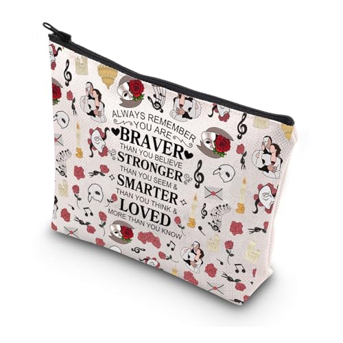WSNANG Phantom Mask Canvas Makeup Bag for Musical Fans Gift