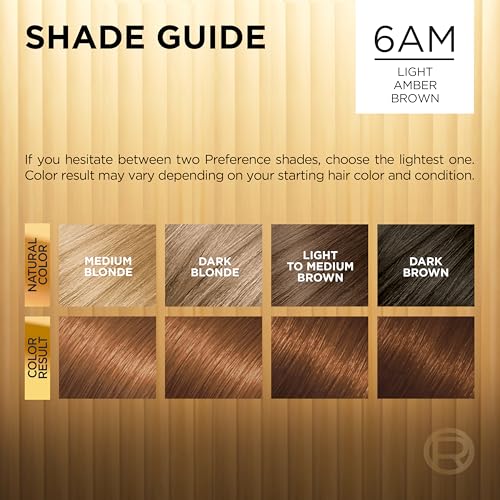 L'Oreal Paris Superior Preference Light Amber Brown Hair Dye Kit