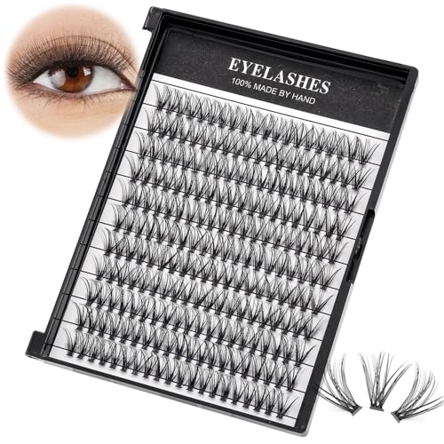 VAYATOR 20D Cluster Eyelashes 12mm - 220 Pcs Synthetic Mink Extension Tray