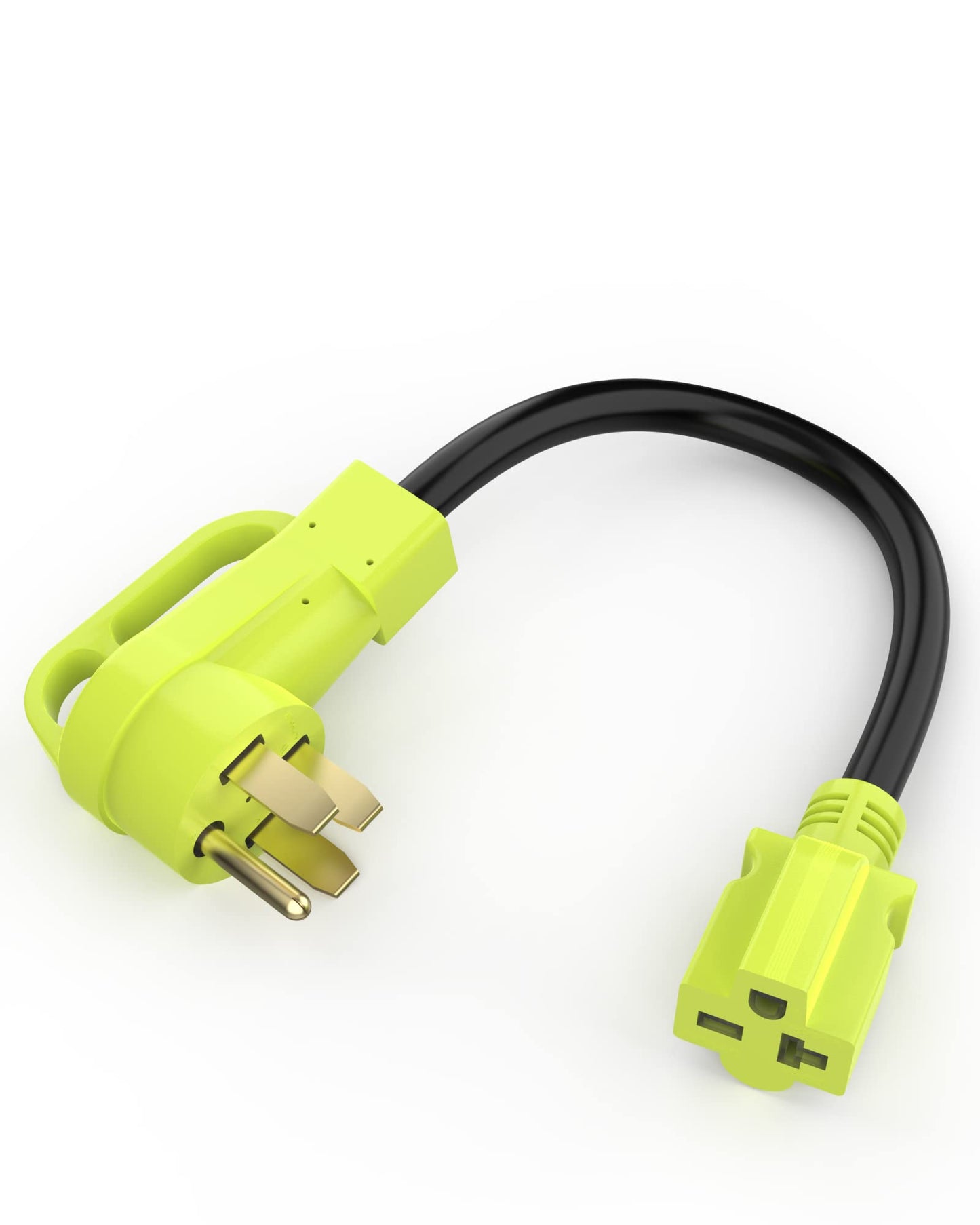 NEMA 14-50P to 6-20R/6-15R T-Blade Adapter, 4 Prong 250V 50A to 250V 20A 60-20/15R, 14-50 to 6-20R EV Dryer Plug Adapter, 1.5FT Heavy Duty Adapter Charger Cord for Generator Welder RV Dryer, ETL