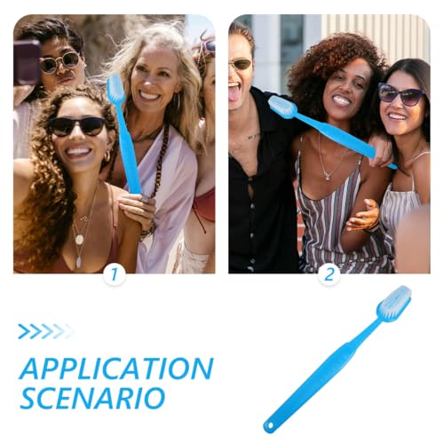 Sky-Blue Giant Toothbrush Prop for Party & Photo Booths - Fun Birthday Accessory