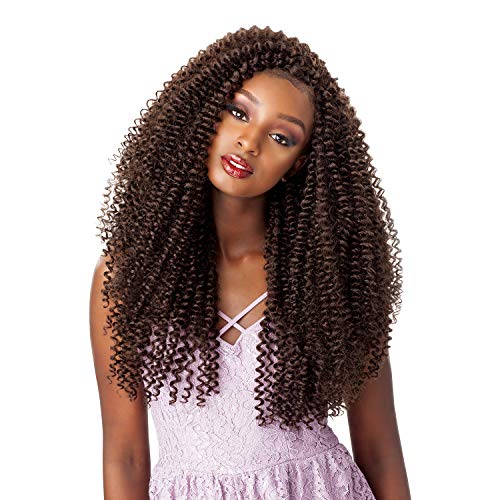 Sensationnel Lulutress Crochet Braids Water Wave 20in - 1 Pack 1B Offblack Synthetic Hair
