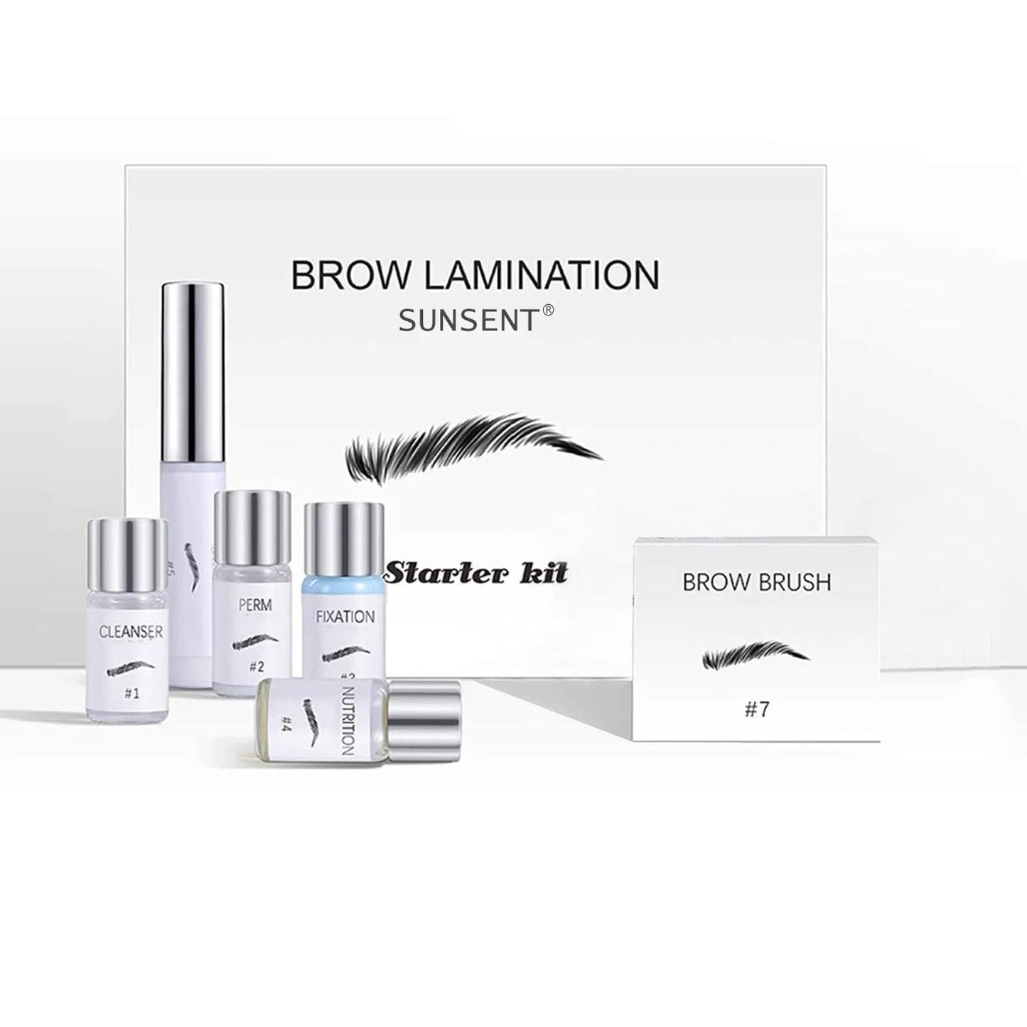 Brow Lamination Kit - DIY Eyebrow Perm for Fluffy, Fuller Brows | Professional At-Home Brow Lift Tools