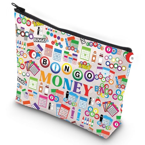G2TUP Funny Bingo Game Lover Gift Money Zipper Toiletry Bag - Bingo Money New