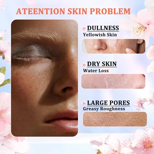 Sakura Skin Care Set - 8 Piece Moisturizing Facial Kit for Women