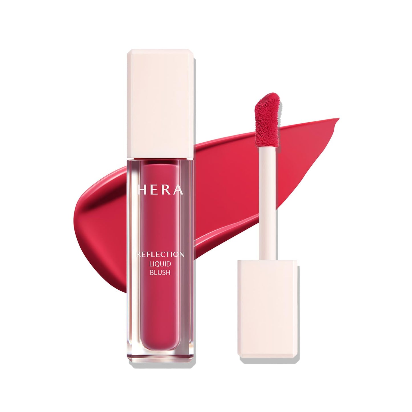 HERA Reflection Liquid Blush #360 Cherry Bomb 7.5g – Glass Skin Glow, Hydrating Serum Formula with 70% Skincare Ingredients, Buildable Radiance, Sheer Color, Korean Makeup