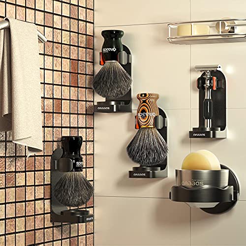 Anbbas 2pcs Wall Mounted Shaving Holder for Brush,Razor,Electric