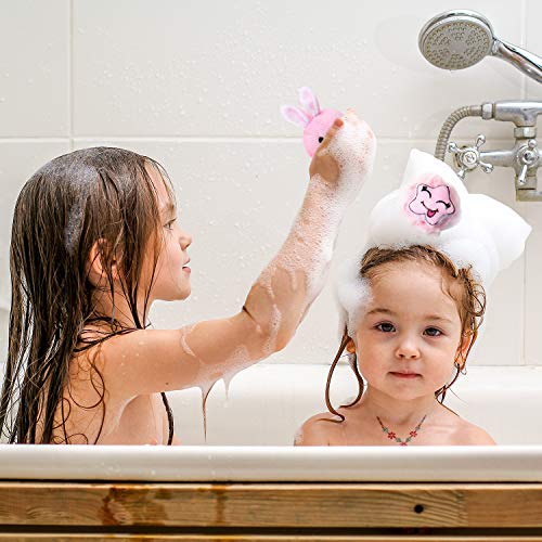 Boao 8-Pack Kids Animal Bath Sponges - Soft Loofah Scrubbers