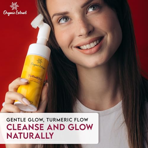 Turmeric Kojic Acid Foaming Face Wash - Gentle Brightening Facial Cleanser