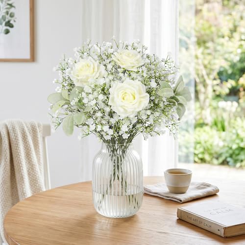 N&T NIETING 6Pcs Real Touch Artificial Baby's Breath Flowers for Home Decoration