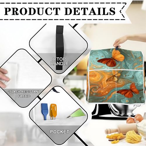 6-8 Qt Stand Mixer Dust Cover with Storage Pockets - BVBOX