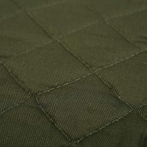 Heat Resistant Cotton Potholders Set of 6 - 7" Olive Green