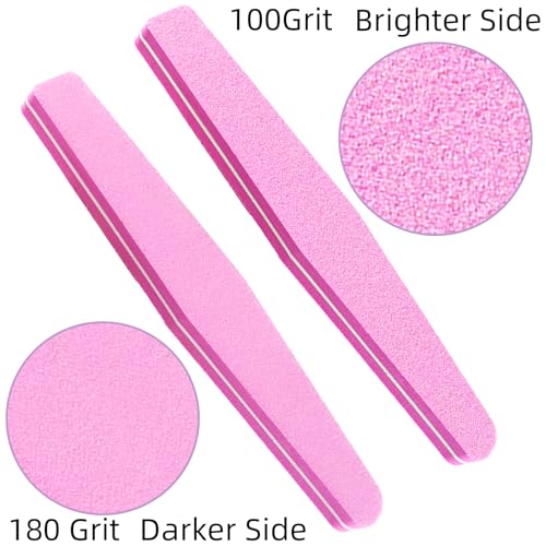 10 Pack Double-Sided Nail Files & Buffers for Acrylic/Natural Nails