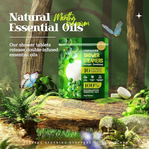Eucalyptus Shower Steamers Aromatherapy - 16 Pack Green | POPCHOSE