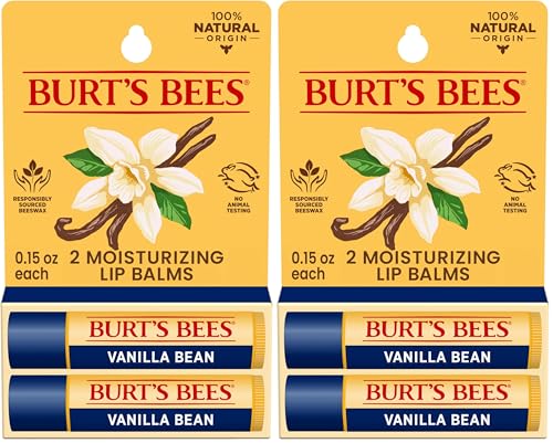 Burt's Bees Vanilla Bean Lip Balm - 2 Pack, 0.15 oz Each