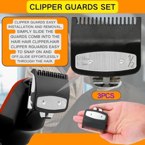 Wahl Clipper Guard Set Replacement 3 Pack – 1/8in, 1/16in Attachments