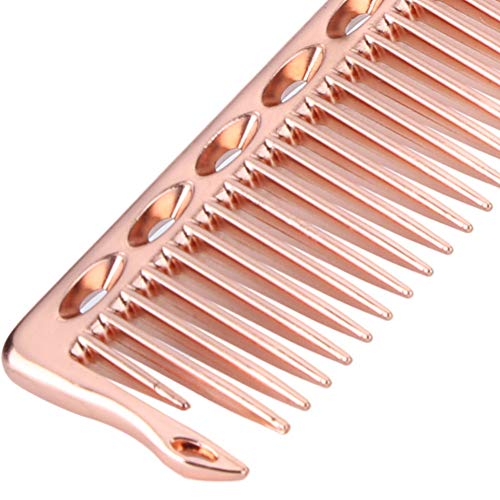 Dioche 2-Piece Stainless Steel Haircut Comb - Professional Salon Styling