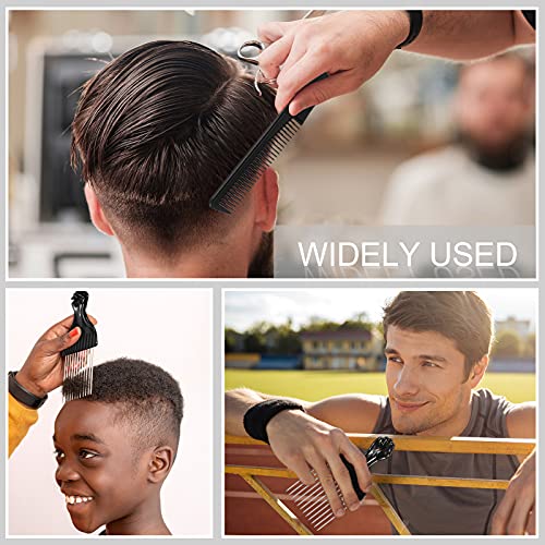 3-Piece Metal Hair Picks & Teasing Comb Set for Women & Men