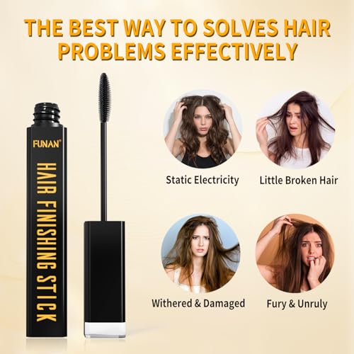 Funan Hair Finishing Stick - 2pcs Flyaway Tamer & Gloss Enhancer