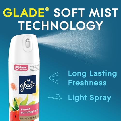 Glade Air Freshener Spray - Sweet Summertime, 7.3 Oz, 6 Count