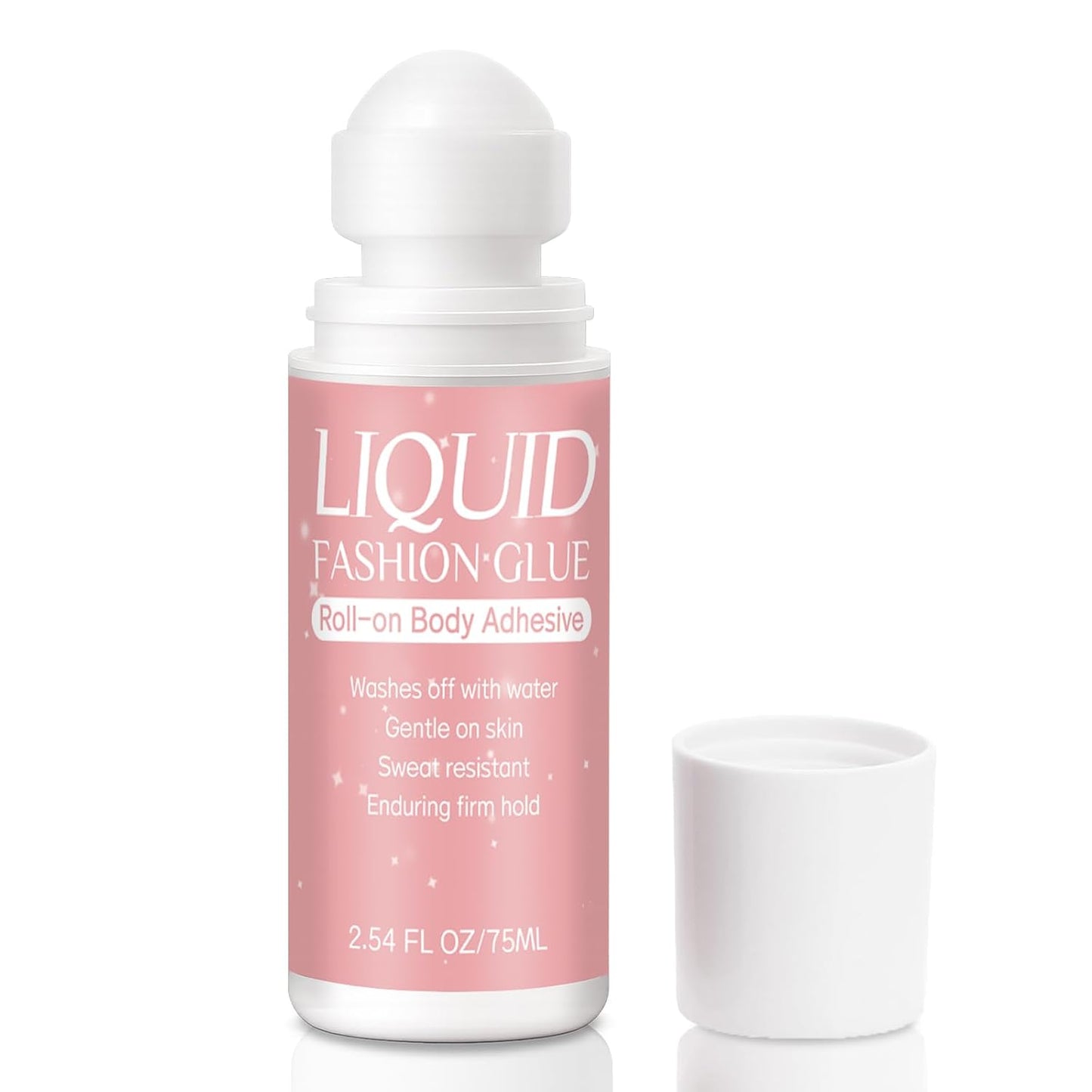 Body Adhesive Roll-On 2.54 Oz - Sweat Resistant Clothing Glue for Dancers, Stagewear & Costumes
