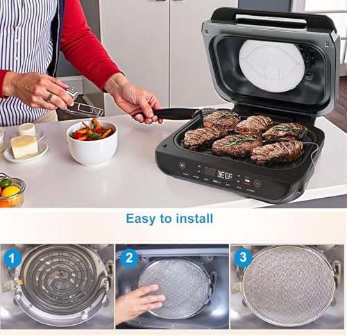 Stainless Steel Splatter Shield for Ninja Foodi Air Fryer FG550/FG551