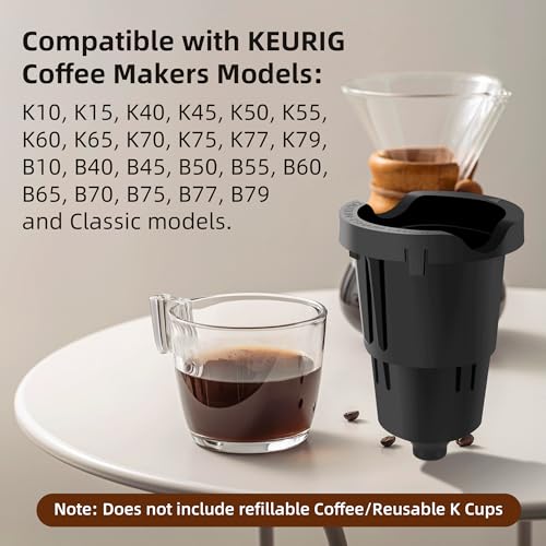 Keurig Pod Holder Replacement with Exit Needle - Compatible with K-Elite, K-Supreme, K-Duo & More