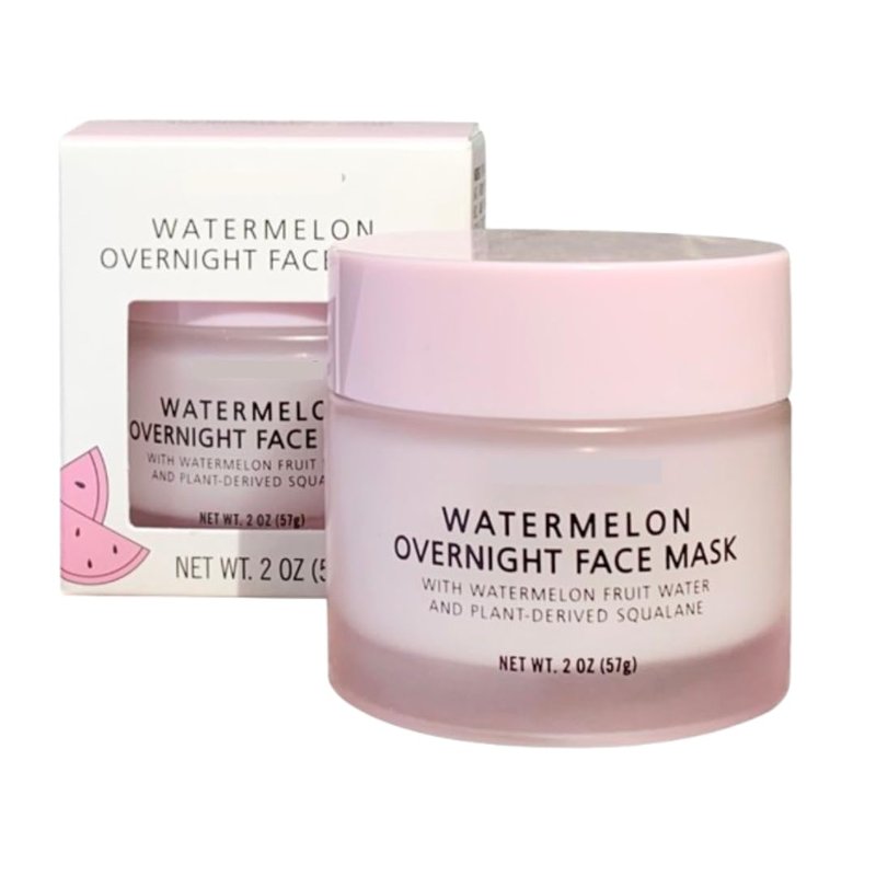 Watermelon Overnight Face Mask with Watermelon Fruit Water and Plant-Derived Squalane 2 oz (57g)