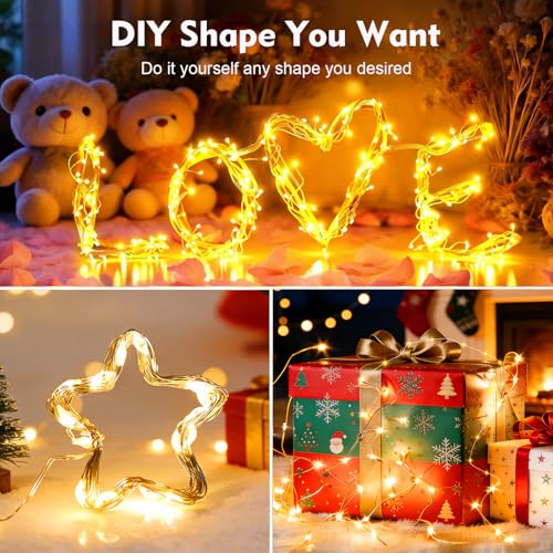 USB Fairy String Lights with Remote - 50 LED 16ft Waterproof
