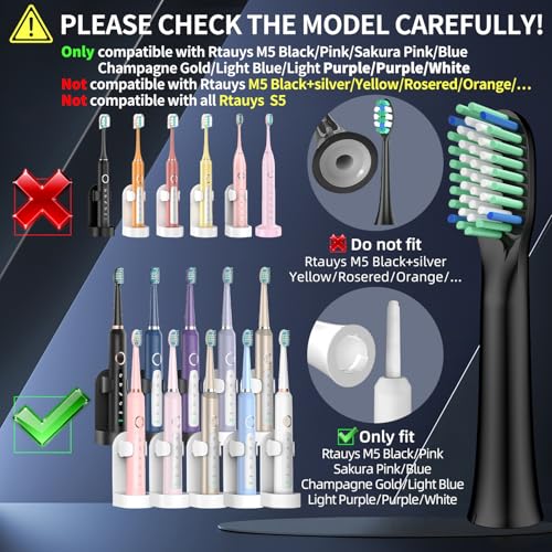Toolsy Rtauys M5 Toothbrush Replacement Heads – 10 pcs Compatible