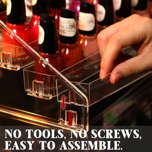 Jetec 7-Tier Acrylic Display Stand for Sunglasses, Nail Polish & Cards