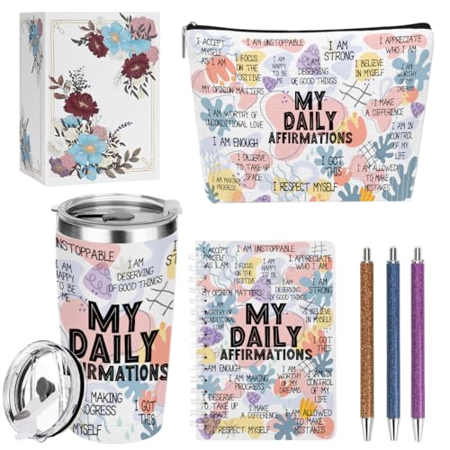 Positive Daily Affirmations Gift Set for Women - 6-Piece Bundle (0841)