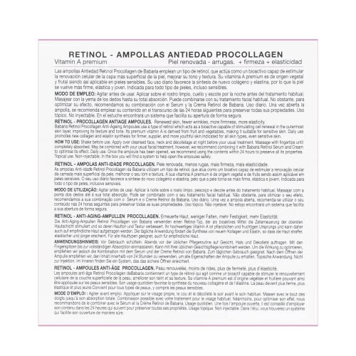 Babaria Retinol Ampoules Anti-Aging Collagen Boost for All Skin Types - 5 x 2ml
