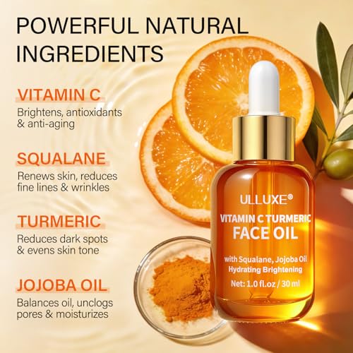 Vitamin C Turmeric Face Oil - Brightening & Hydrating for All Skin Types