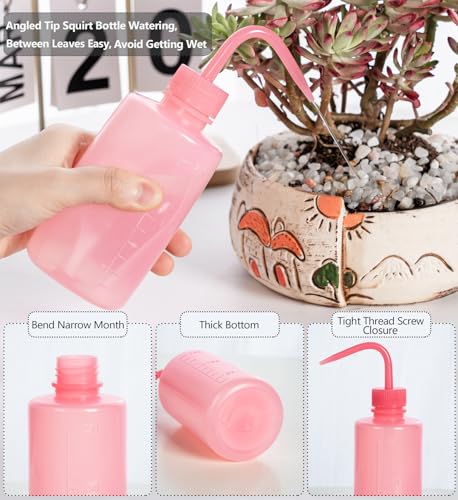 Melphoe 250ml Squeeze Wash Bottle - 2 Pack for Tattoo, Lab, and Plant Care